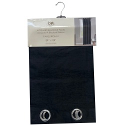 Curtain 54X84Jcqrd Blk-Blackout"