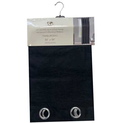 Curtain 54X84Jcqrd Blk-Blackout