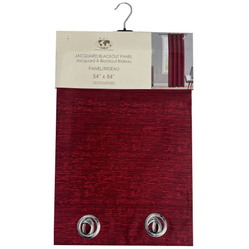 Curtain 54X84Jcqrd Burg-Blackout