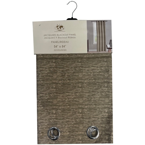 Curtain 54X84Jcqrd Taup Blackout