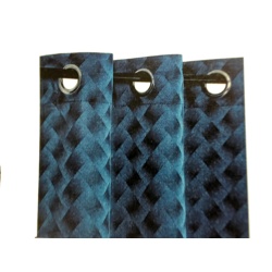 curtain Jacquard navy with metal grommets - brayden 54x84 inch 1.37x2.13m