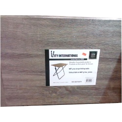 MDF Grey Folding Table, Jumbo 29x20x28.3 inches