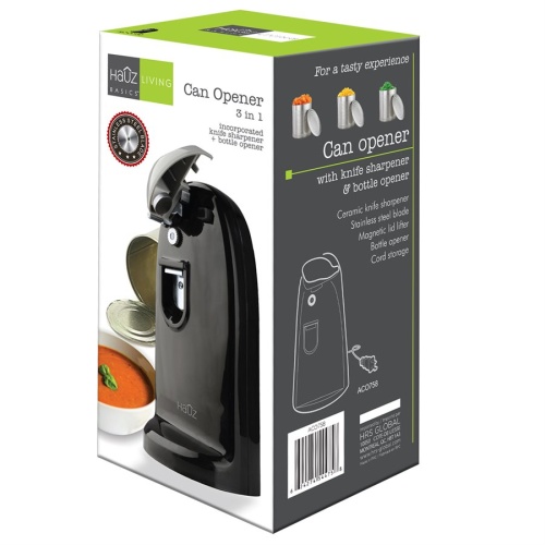 Can Opener 3 in 1 electric - Black