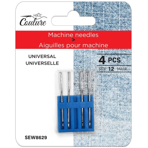 Machine Needles, Universal Size 12 4pk Hauz
