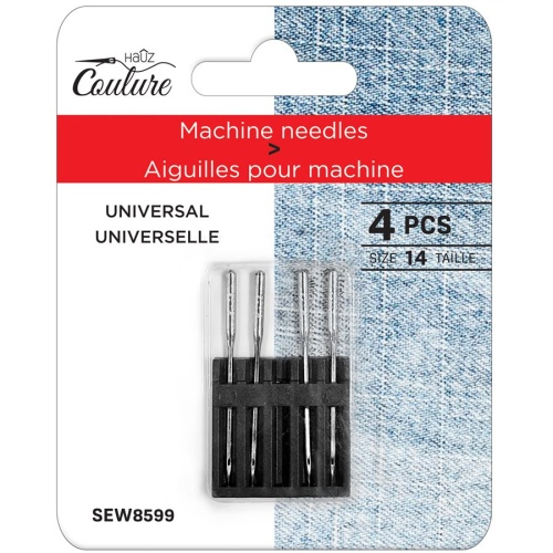 Machine Needles, Universal Size 14, 4pk Hauz