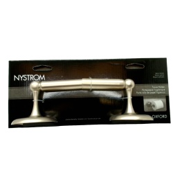 2 Post Tissue Holder Satin Nickel Nystrom Oxford