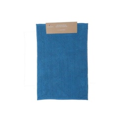 Bath Mat Solid Color Cheniile 20x28" Blue 20" X 28"