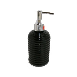Glass Soap Pump,Black w/Decal