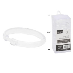 Shower Rings 12pc.Clear Bodica Bath