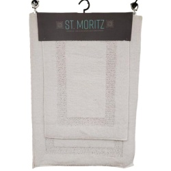 St. Moritz Mf 2pc Bath Mat – White