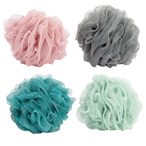 Bath Sponge w Cotton Rope 50g, 4-asst Bodico
