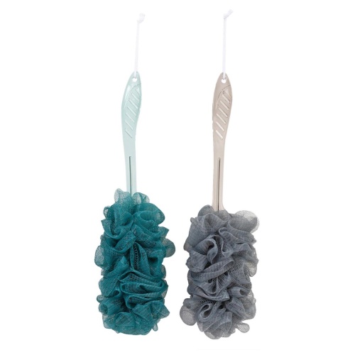 Bath Sponge w Handle 42x9cm, 2-asst, ht Bodico