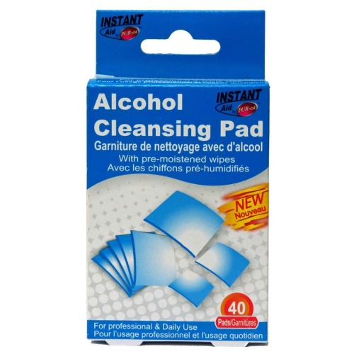 Alcohol wipes 40 pack - instant aid