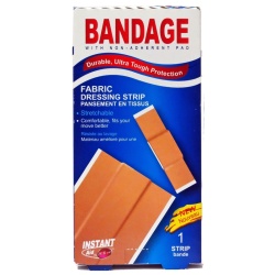 Bandage - fabric dressing strip 1 pc 6x100mm - instant aid