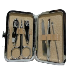 Manicure set with butterfly design case - 6 pc