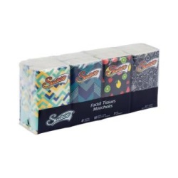 Pocket tissue 3 ply 10 tissues per pack - 8 pack Sauve