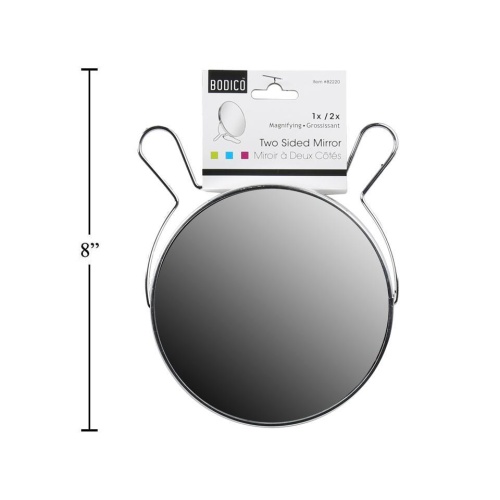 METAL STAND MIRROR, 2-SIDED H/C BODICO