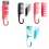 Comb Set 2pc 3 asst: black/pink/turq, hc Stylin