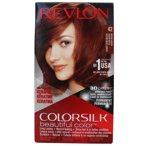 Hair Colour Colorsilk #42 Medium Auburn Revlon