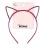 Headband Purple Glitter Cat Ears Scunci