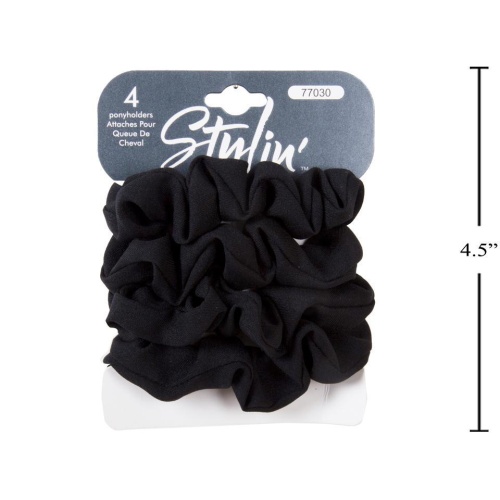 PonyHolders 4-PC black h/c Stylin