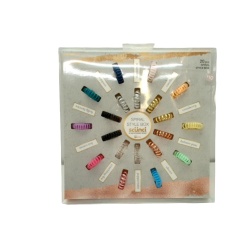 Spiral Style Box 20pcs. Hair Ties Ass't Jewel Tone Scunci