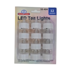 Tea Lights Led 12pk White