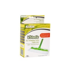 DRY WIPES V-STATIC 15/PK KODIAK