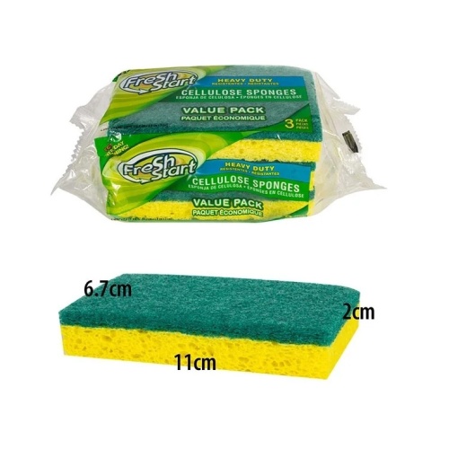 Heavy Duty Sponge 3 Pack Fresh Start