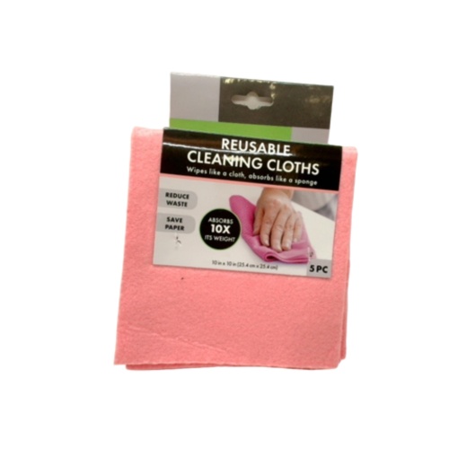 Reusable Cleaning Cloths 5pc. 10 x 10