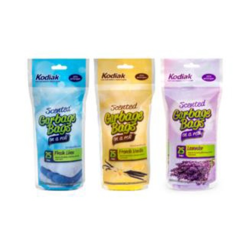 SCENTED KITCHEN BAGS 3 SCENTS 25/ROLL 48/CS KODIAK