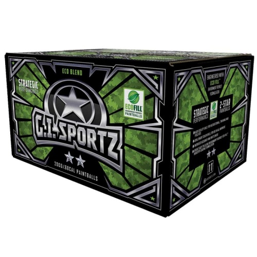 Paintballs 2 Star 2000ct .68 cal Gi Sportz