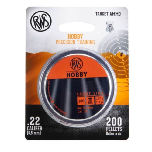 Pellet Wadcutter .22 Cal 200ct 11.9grs RWS Sport Line
