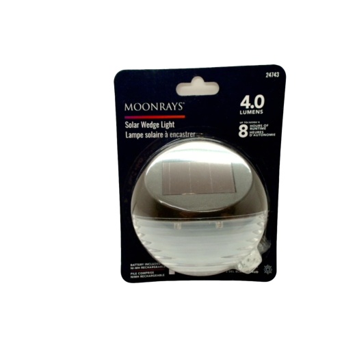 Solar Wedge Light 2 Warm White LEDs 4 Lumens Moonrays