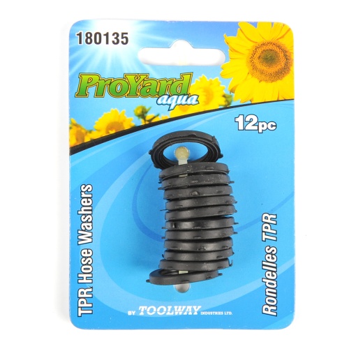 Hose Nozzle Washers TPR Black 12pk
