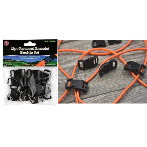 Buckle Set 12pk. Paracord Bracelet