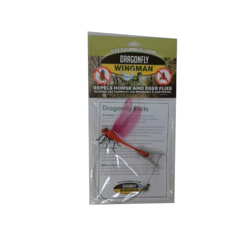 Dragonfly wingman - repels horse and deer flies - clip on