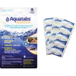 Aqua Tabs 30pk purifies water for camping