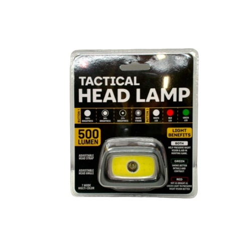 Tactical Head Lamp 500 Lumen Adjustable Head Strap