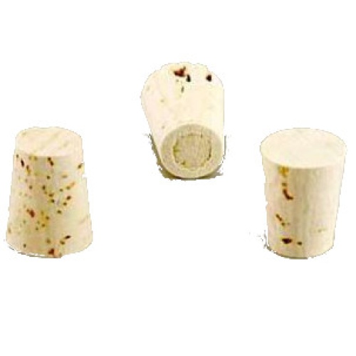 Cork stopper, #5, 18mm tubes 22.2 High x 17.5 Top x 13.5mm Bottom