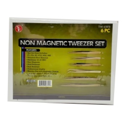 Non Magnetic Tweezer Set 6pc. (or b/u $1.49ea)