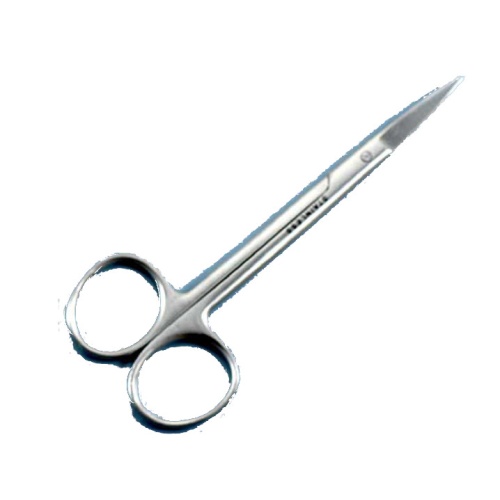 Scissors, iris, 115mm 4.5, stainless, straight