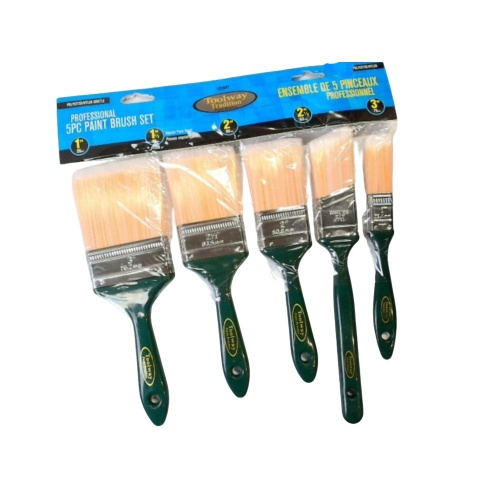 paint brush set nylon-poly 5 pc 1-3 inch