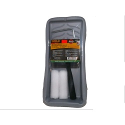 Paint tray with 4 inch roller and 2 microfibre refills