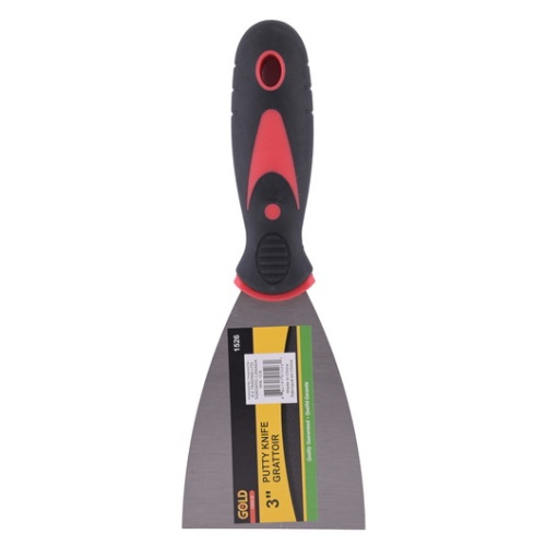 Putty knife 3 inch rubber handle
