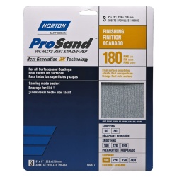 Sandpaper 3X high performance 9x11 inch P180 3 pack