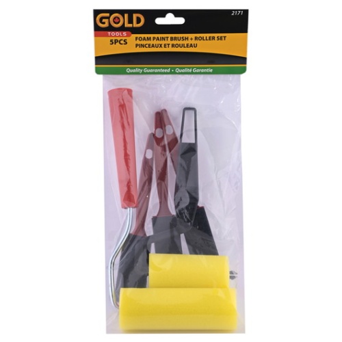 Set Paint Foam 5pc. Set Brushes And Rollers