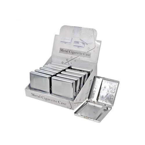 Cigarette Case Metal Display Box 12/display Asstd 3.50 X 3.50 - Each Sold Individually