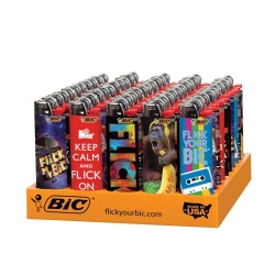 Large Lighter Assorted Designs 50 Per Disp. - Each Sold Individually Bic