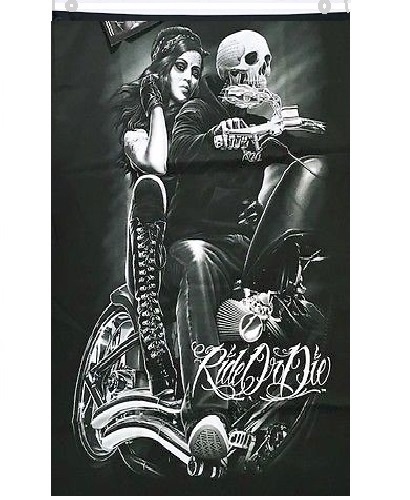 Flag 3'x5' Pirate Ride or Die Banner